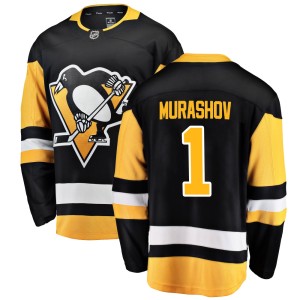 Sergei Murashov Youth Fanatics Branded Pittsburgh Penguins Breakaway Black Home Jersey