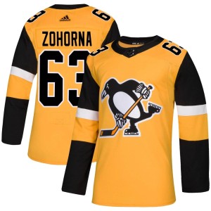 Radim Zohorna Youth Adidas Pittsburgh Penguins Authentic Gold Alternate Jersey