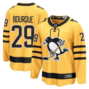 Phil Bourque Men's Fanatics Pittsburgh Penguins Breakaway Gold Alternate 2025 Jersey