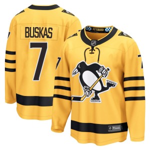 Rod Buskas Men's Fanatics Pittsburgh Penguins Breakaway Gold Alternate 2025 Jersey