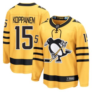 Joona Koppanen Men's Fanatics Pittsburgh Penguins Breakaway Gold Alternate 2025 Jersey