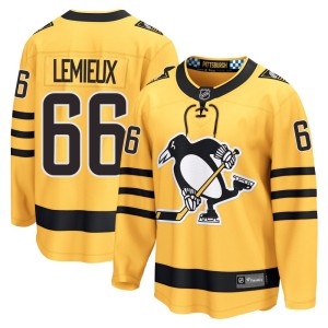 Mario Lemieux Men's Fanatics Pittsburgh Penguins Breakaway Gold Alternate 2025 Jersey