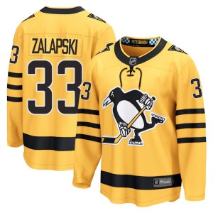 Zarley Zalapski Men's Fanatics Pittsburgh Penguins Breakaway Gold Alternate 2025 Jersey