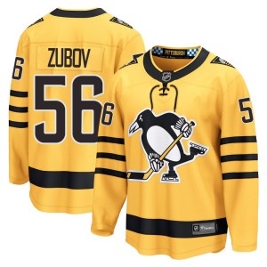 Sergei Zubov Men's Fanatics Pittsburgh Penguins Breakaway Gold Alternate 2025 Jersey