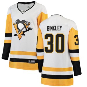 Les Binkley Women's Fanatics Branded Pittsburgh Penguins Breakaway White Away Jersey