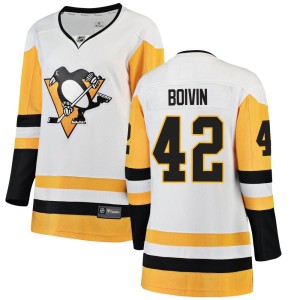 Leo Boivin Women's Fanatics Branded Pittsburgh Penguins Breakaway White Away Jersey