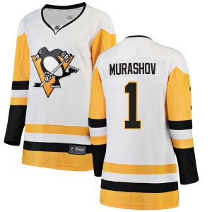 Sergei Murashov Women's Fanatics Branded Pittsburgh Penguins Breakaway White Away Jersey