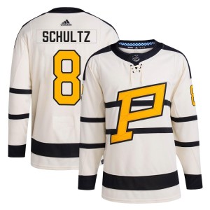 Dave Schultz Men's Adidas Pittsburgh Penguins Authentic Cream 2023 Winter Classic Jersey