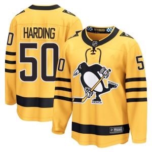 Finn Harding Youth Fanatics Pittsburgh Penguins Breakaway Gold Alternate 2025 Jersey