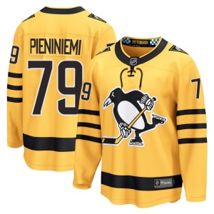 Emil Pieniniemi Youth Fanatics Pittsburgh Penguins Breakaway Gold Alternate 2025 Jersey