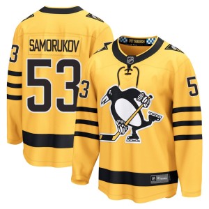 Dmitri Samorukov Youth Fanatics Pittsburgh Penguins Breakaway Gold Alternate 2025 Jersey