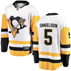 Ulf Samuelsson Men's Fanatics Branded Pittsburgh Penguins Breakaway White Away Jersey