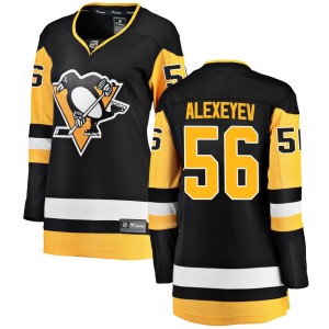Alexander Alexeyev Women's Fanatics Branded Pittsburgh Penguins Breakaway Black Home Jersey