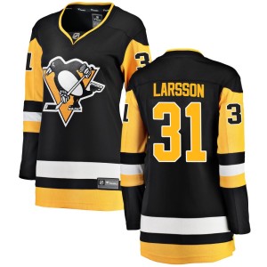 Filip Larsson Women's Fanatics Branded Pittsburgh Penguins Breakaway Black Home Jersey