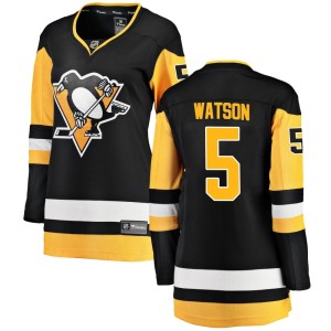 Bryan Watson Women's Fanatics Branded Pittsburgh Penguins Breakaway Black Home Jersey