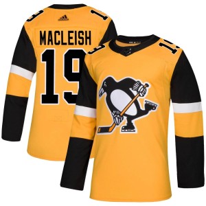 Rick Macleish Men's Adidas Pittsburgh Penguins Authentic Gold Alternate Jersey