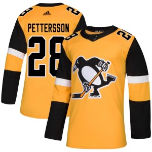 Marcus Pettersson Men's Adidas Pittsburgh Penguins Authentic Gold Alternate Jersey