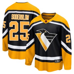 Elmer Soderblom Youth Fanatics Branded Pittsburgh Penguins Breakaway Black Special Edition 2.0 Jersey