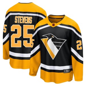 Kevin Stevens Youth Fanatics Branded Pittsburgh Penguins Breakaway Black Special Edition 2.0 Jersey