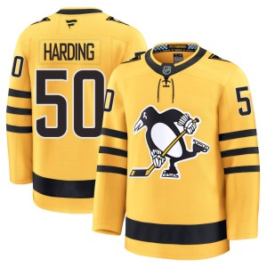 Finn Harding Youth Fanatics Pittsburgh Penguins Premium Gold Alternate 2025 Jersey