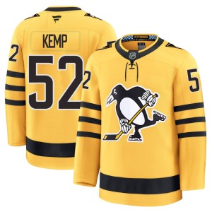 Philip Kemp Youth Fanatics Pittsburgh Penguins Premium Gold Alternate 2025 Jersey