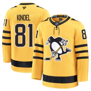 Ben Kindel Youth Fanatics Pittsburgh Penguins Premium Gold Alternate 2025 Jersey