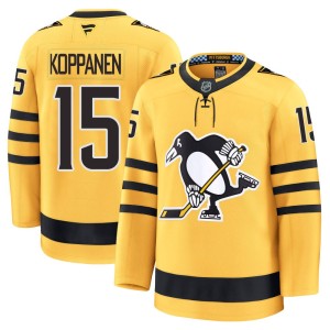 Joona Koppanen Youth Fanatics Pittsburgh Penguins Premium Gold Alternate 2025 Jersey