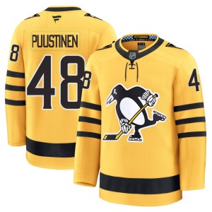 Valtteri Puustinen Youth Fanatics Pittsburgh Penguins Premium Gold Alternate 2025 Jersey