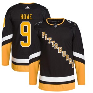 Tanner Howe Men's Adidas Pittsburgh Penguins Authentic Black 2021/22 Alternate Primegreen Pro Player Jersey