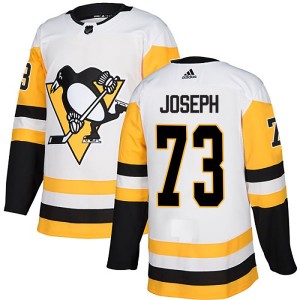 P.O Joseph Men's Adidas Pittsburgh Penguins Authentic White Away Jersey