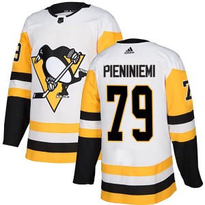 Emil Pieniniemi Men's Adidas Pittsburgh Penguins Authentic White Away Jersey
