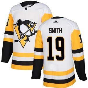 Reilly Smith Men's Adidas Pittsburgh Penguins Authentic White Away Jersey
