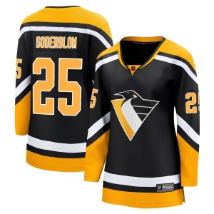 Elmer Soderblom Women's Fanatics Branded Pittsburgh Penguins Breakaway Black Special Edition 2.0 Jersey