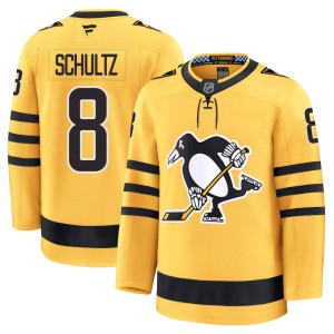 Dave Schultz Men's Fanatics Pittsburgh Penguins Premium Gold Alternate 2025 Jersey