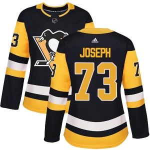 Pierre-Olivier Joseph Women's Adidas Pittsburgh Penguins Authentic Black Home Jersey