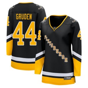 Jonathan Gruden Women's Fanatics Branded Pittsburgh Penguins Premier Black 2021/22 Alternate Breakaway Player Jersey