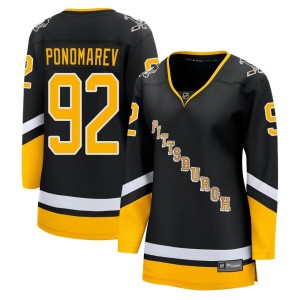 Vasily Ponomarev Women's Fanatics Branded Pittsburgh Penguins Premier Black 2021/22 Alternate Breakaway Player Jersey