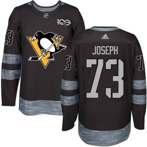 Pierre-Olivier Joseph Youth Pittsburgh Penguins Authentic Black 1917-2017 100th Anniversary Jersey