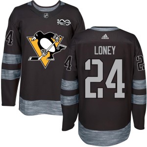 Troy Loney Youth Pittsburgh Penguins Authentic Black 1917-2017 100th Anniversary Jersey
