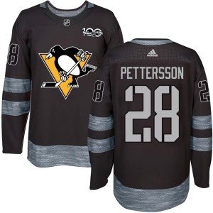 Marcus Pettersson Youth Pittsburgh Penguins Authentic Black 1917-2017 100th Anniversary Jersey