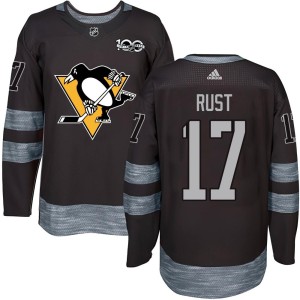 Bryan Rust Youth Pittsburgh Penguins Authentic Black 1917-2017 100th Anniversary Jersey