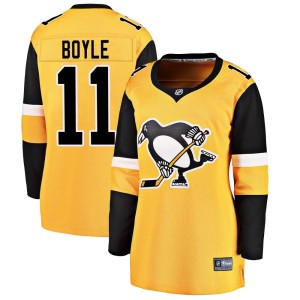 Brian Boyle Women's Fanatics Branded Pittsburgh Penguins Breakaway Gold Alternate Jersey