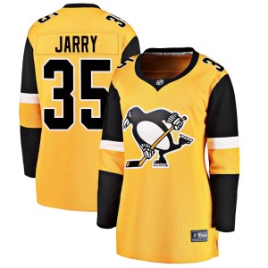 Tristan Jarry Women's Fanatics Branded Pittsburgh Penguins Breakaway Gold Alternate Jersey