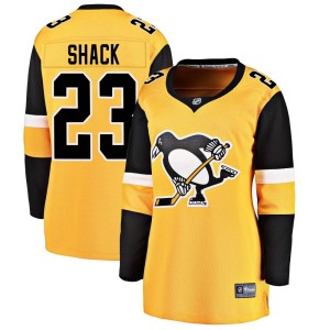 Eddie Shack Women's Fanatics Branded Pittsburgh Penguins Breakaway Gold Alternate Jersey